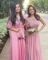 Muted Pink Creeper Yoke GownAnita 5